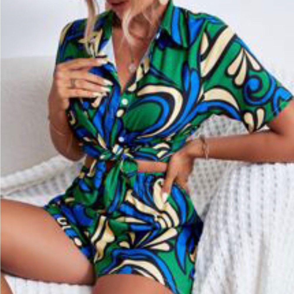 2 piece short outfit